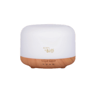 Diffuser eterisk olja med vit kropp och träbas