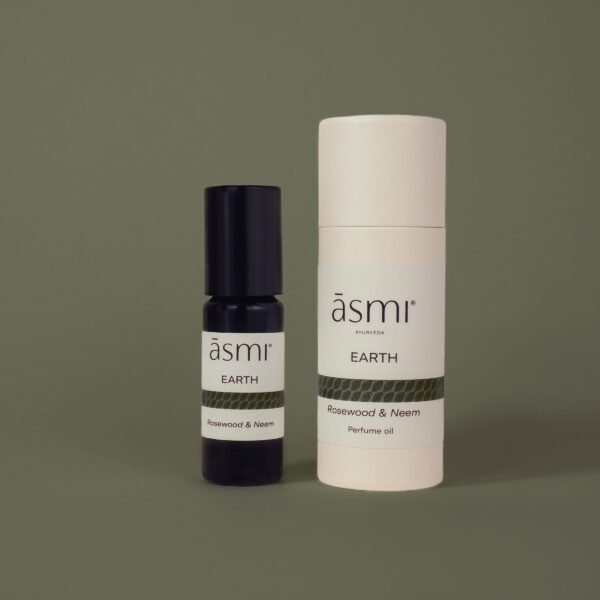 Kroppsolja med Rosenolja & Helig Basilika – EARTH 10ml - Image 2