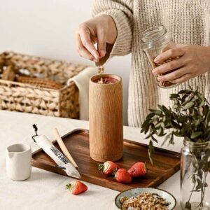 Bambumugg naturlig – Handgjord kopp i 100 % bambu (500ml)