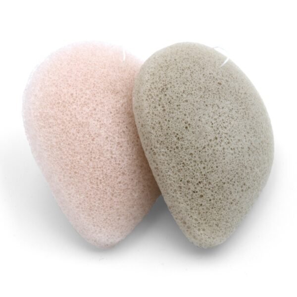 Konjacsvamp fet hy – 2-pack med grön lera & aloe vera - Image 4