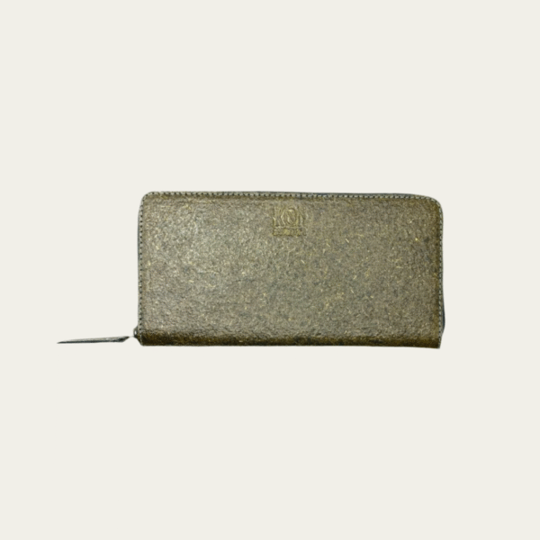 Plånbok i kokosläder med dragkedja – IKON SWEDEN - Image 8