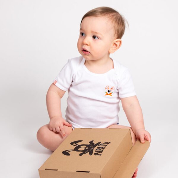 Ekologisk baby body i bomull – Fuzzy från PaPate - Image 2