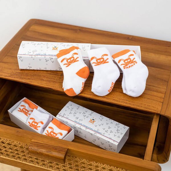 Baby sockor i Ekologisk Bomull – 3-pack - Image 4